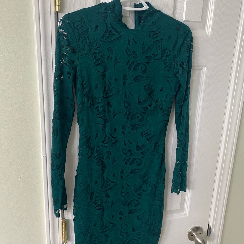 H&M Emerald Lace Dress